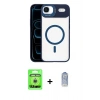 MARSİLYAN™- iPhone 17 Air Kılıf Yadigar Asil Koleksiyonu - Siyah Joko Magic 5D Cam + Raze Metal Kamera Lens - GS