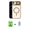 MARSİLYAN™- iPhone 17 Air Kılıf Yadigar Asil Koleksiyonu - Siyah Joko Magic 5D Cam + Raze Metal Kamera Lens - GD