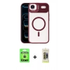 MARSİLYAN™- iPhone 17 Air Kılıf Yadigar Asil Koleksiyonu - Siyah Joko Magic 5D Hayalet Cam + Raze Metal Kamera Lens - GD