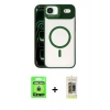 MARSİLYAN™- iPhone 17 Air Kılıf Yadigar Asil Koleksiyonu - Siyah Joko Magic 5D Hayalet Cam + Raze Metal Kamera Lens - GD