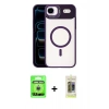 MARSİLYAN™- iPhone 17 Air Kılıf Yadigar Asil Koleksiyonu - Siyah Joko Magic 5D Hayalet Cam + Raze Metal Kamera Lens - GS
