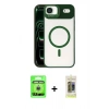 MARSİLYAN™- iPhone 17 Air Kılıf Yadigar Asil Koleksiyonu - Siyah Joko Magic 5D Hayalet Cam + Raze Metal Kamera Lens - GS