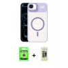 MARSİLYAN™- iPhone 17 Air Kılıf Yadigar Asil Koleksiyonu - Siyah Joko Magic 5D Hayalet Cam + Raze Metal Kamera Lens - GS