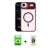 MARSİLYAN™- iPhone 17 Air Kılıf Yadigar Asil Koleksiyonu - Siyah Joko Magic 5D Hayalet Cam + Raze Metal Kamera Lens - GS