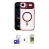 MARSİLYAN™- iPhone 17 Air Kılıf Yadigar Asil Koleksiyonu - Siyah Joko Magic 5D Hayalet Cam + Siyah Bilvis Titan Kamera Lens