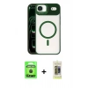 MARSİLYAN™- iPhone 17 Air Kılıf Yadigar Asil Koleksiyonu - Siyah Joko Magic 5D Hayalet Cam + Raze Metal Kamera Lens - SH