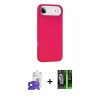 MARSİLYAN™- iPhone 17 Air Kılıf Yankı Form Serisi - Şeffaf 360 Full Body Arka Koruyucu + Bilvis Titan Kamera Lens - LT