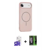 MARSİLYAN™- iPhone 17 Air Kılıf Yankı Form Serisi - Şeffaf 360 Full Body Arka Koruyucu + Bilvis Titan Kamera Lens - LT