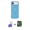 MARSİLYAN™- iPhone 17 Air Kılıf Yankı Form Serisi - Şeffaf 360 Full Body Arka Koruyucu + Bilvis Titan Kamera Lens - LT