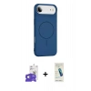 MARSİLYAN™- iPhone 17 Air Kılıf Yankı Form Serisi - Şeffaf Pasifik Cam Ekran Koruyucu + Bilvis Titan Kamera Lens - GD