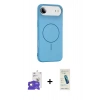 MARSİLYAN™- iPhone 17 Air Kılıf Yankı Form Serisi - Şeffaf Pasifik Cam Ekran Koruyucu + Bilvis Titan Kamera Lens - GD
