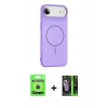 MARSİLYAN™- iPhone 17 Air Kılıf Yankı Form Serisi - Siyah 360 Mat Full Body Arka Koruyucu + Raze Metal Kamera Lens - MI