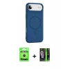 MARSİLYAN™- iPhone 17 Air Kılıf Yankı Form Serisi - Siyah 360 Mat Full Body Arka Koruyucu + Raze Metal Kamera Lens - MI
