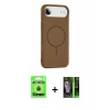 MARSİLYAN™- iPhone 17 Air Kılıf Yankı Form Serisi - Siyah 360 Mat Full Body Arka Koruyucu + Raze Metal Kamera Lens - MI