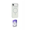 MARSİLYAN™- iPhone 17 Air Kılıf Yankı Form Serisi - Siyah Bilvis 5in1 3D Magic Cam Ekran Koruyucu