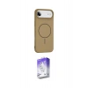 MARSİLYAN™- iPhone 17 Air Kılıf Yankı Form Serisi - Siyah Bilvis 5in1 3D Magic Cam Ekran Koruyucu