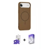 MARSİLYAN™- iPhone 17 Air Kılıf Yankı Form Serisi - Siyah Bilvis 5in1 3D Magic Cam Ekran Koruyucu + Bilvis Titan Kamera Lens - SH