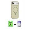 MARSİLYAN™- iPhone 17 Air Kılıf Yankı Form Serisi - Siyah Bilvis 5in1 3D Magic Cam Ekran Koruyucu + Raze Metal Kamera Lens - GS