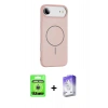MARSİLYAN™- iPhone 17 Air Kılıf Yankı Form Serisi - Siyah Bilvis 5in1 3D Magic Cam Ekran Koruyucu + Raze Metal Kamera Lens - GS