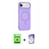 MARSİLYAN™- iPhone 17 Air Kılıf Yankı Form Serisi - Siyah Bilvis 5in1 3D Magic Cam Ekran Koruyucu + Raze Metal Kamera Lens - GS