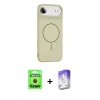 MARSİLYAN™- iPhone 17 Air Kılıf Yankı Form Serisi - Siyah Bilvis 5in1 3D Magic Cam Ekran Koruyucu + Raze Metal Kamera Lens - SH