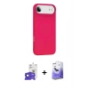 MARSİLYAN™- iPhone 17 Air Kılıf Yankı Form Serisi - Siyah Bilvis 5in1 5D Magic Hayalet Cam Ekran Koruyucu + Bilvis Titan Kamera Lens - LT