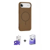 MARSİLYAN™- iPhone 17 Air Kılıf Yankı Form Serisi - Siyah Bilvis 5in1 5D Magic Hayalet Cam Ekran Koruyucu + Bilvis Titan Kamera Lens - SH