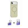 MARSİLYAN™- iPhone 17 Air Kılıf Yankı Form Serisi - Siyah Bilvis 5in1 5D Magic Hayalet Cam Ekran Koruyucu + Gümüş Bilvis Titan Kamera Lens