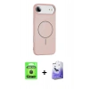 MARSİLYAN™- iPhone 17 Air Kılıf Yankı Form Serisi - Siyah Bilvis 5in1 5D Magic Hayalet Cam Ekran Koruyucu + Siyah Raze Metal Kamera Lens