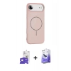 MARSİLYAN™- iPhone 17 Air Kılıf Yankı Form Serisi - Siyah Bilvis 5in1 5D Magic Hayalet Cam Ekran Koruyucu + Gümüş Bilvis Titan Kamera Lens