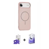 MARSİLYAN™- iPhone 17 Air Kılıf Yankı Form Serisi - Siyah Bilvis 5in1 5D Magic Hayalet Cam Ekran Koruyucu + Bilvis Titan Kamera Lens - LT
