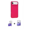 MARSİLYAN™- iPhone 17 Air Kılıf Yankı Form Serisi - Siyah Bilvis 5in1 5D Magic Hayalet Cam Ekran Koruyucu + Gümüş Bilvis Titan Kamera Lens