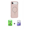 MARSİLYAN™- iPhone 17 Air Kılıf Yankı Form Serisi - Siyah Bilvis 5in1 5D Magic Hayalet Cam Ekran Koruyucu + Raze Metal Kamera Lens - MI