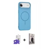 MARSİLYAN™- iPhone 17 Air Kılıf Yankı Form Serisi - Siyah Bilvis Hayalet Cam Ekran Koruyucu + Bilvis Titan Kamera Lens - GD