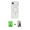 MARSİLYAN™- iPhone 17 Air Kılıf Yankı Form Serisi - Siyah Bilvis Hayalet Cam Ekran Koruyucu + Raze Metal Kamera Lens - GS