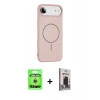 MARSİLYAN™- iPhone 17 Air Kılıf Yankı Form Serisi - Siyah Bilvis Hayalet Cam Ekran Koruyucu + Raze Metal Kamera Lens - GS