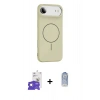 MARSİLYAN™- iPhone 17 Air Kılıf Yankı Form Serisi - Siyah Joko Magic 5D Cam + Bilvis Titan Kamera Lens - GS