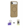 MARSİLYAN™- iPhone 17 Air Kılıf Yankı Form Serisi - Siyah Joko Magic 5D Hayalet Cam + Bilvis Titan Kamera Lens - GD