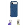 MARSİLYAN™- iPhone 17 Air Kılıf Yankı Form Serisi - Siyah Joko Magic 5D Hayalet Cam + Bilvis Titan Kamera Lens - GD