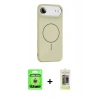 MARSİLYAN™- iPhone 17 Air Kılıf Yankı Form Serisi - Siyah Joko Magic 5D Hayalet Cam + Raze Metal Kamera Lens - GS