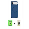 MARSİLYAN™- iPhone 17 Air Kılıf Yankı Form Serisi - Siyah Joko Magic 5D Hayalet Cam + Raze Metal Kamera Lens - GS