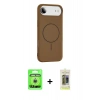 MARSİLYAN™- iPhone 17 Air Kılıf Yankı Form Serisi - Siyah Joko Magic 5D Hayalet Cam + Raze Metal Kamera Lens - GS