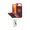 MARSİLYAN™- iPhone 17 Air Kılıf Yörünge Çizgi - Şeffaf Pasifik Cam Ekran Koruyucu