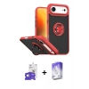 MARSİLYAN™- iPhone 17 Air Kılıf Yörünge Çizgi - Siyah Bilvis 5in1 3D Magic Cam Ekran Koruyucu + Bilvis Titan Kamera Lens - GS