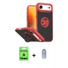 MARSİLYAN™- iPhone 17 Air Kılıf Yörünge Çizgi - Siyah Joko Magic 5D Cam + Raze Metal Kamera Lens - MI