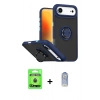 MARSİLYAN™- iPhone 17 Air Kılıf Yörünge Çizgi - Siyah Joko Magic 5D Cam + Raze Metal Kamera Lens - MI