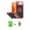 MARSİLYAN™- iPhone 17 Air Kılıf Yörünge Çizgi - Siyah Joko Magic 5D Hayalet Cam + Raze Metal Kamera Lens - MI