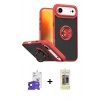 MARSİLYAN™- iPhone 17 Air Kılıf Yörünge Çizgi - Siyah Joko Magic 5D Hayalet Cam + Bilvis Titan Kamera Lens - SH