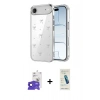 MARSİLYAN™- iPhone 17 Air Kılıf Yörünge Form - Şeffaf Pasifik Cam Ekran Koruyucu + Bilvis Titan Kamera Lens - LT