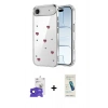 MARSİLYAN™- iPhone 17 Air Kılıf Yörünge Form - Şeffaf Pasifik Cam Ekran Koruyucu + Bilvis Titan Kamera Lens - LT